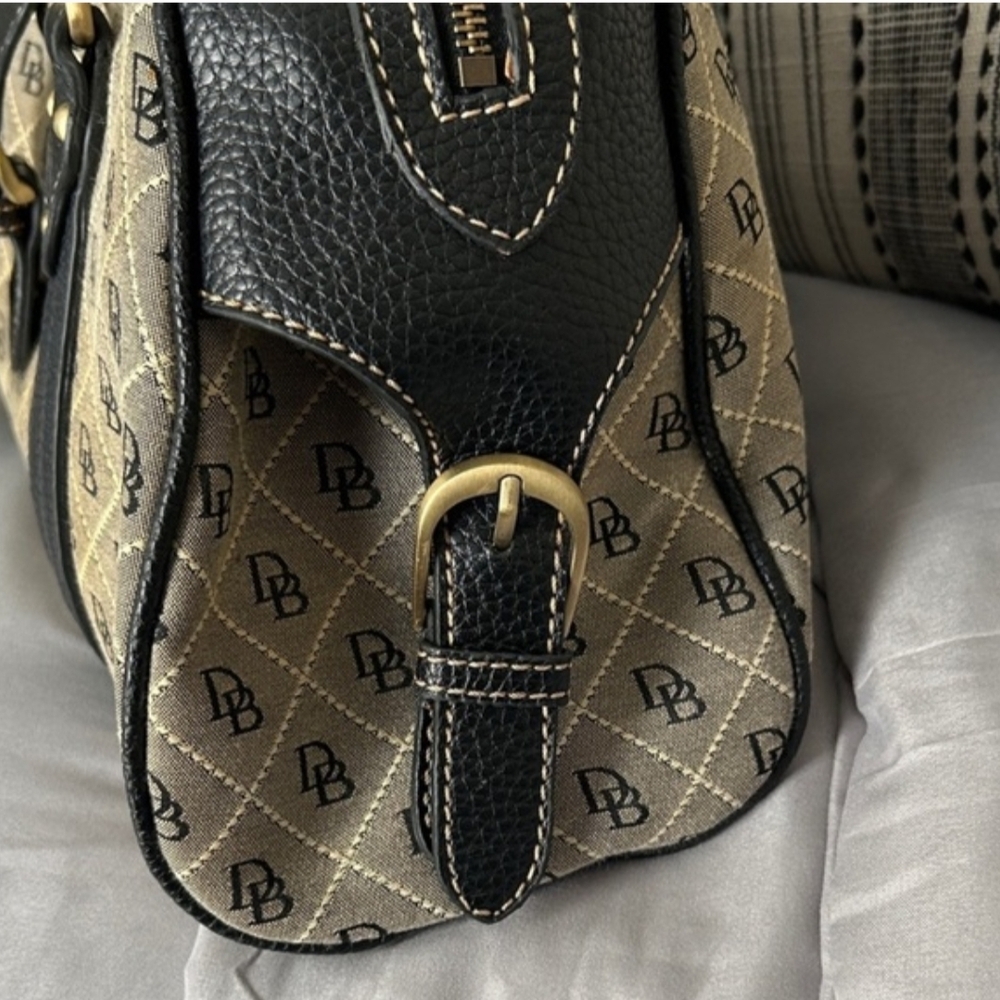 Dooney & Bourke Black and Grey Satchel - Picture 4 of 8